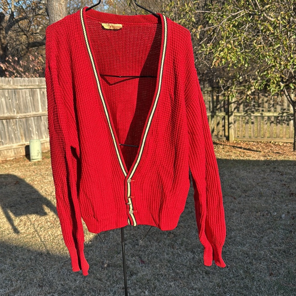 Goodwin vintage wool cardigan l 50s